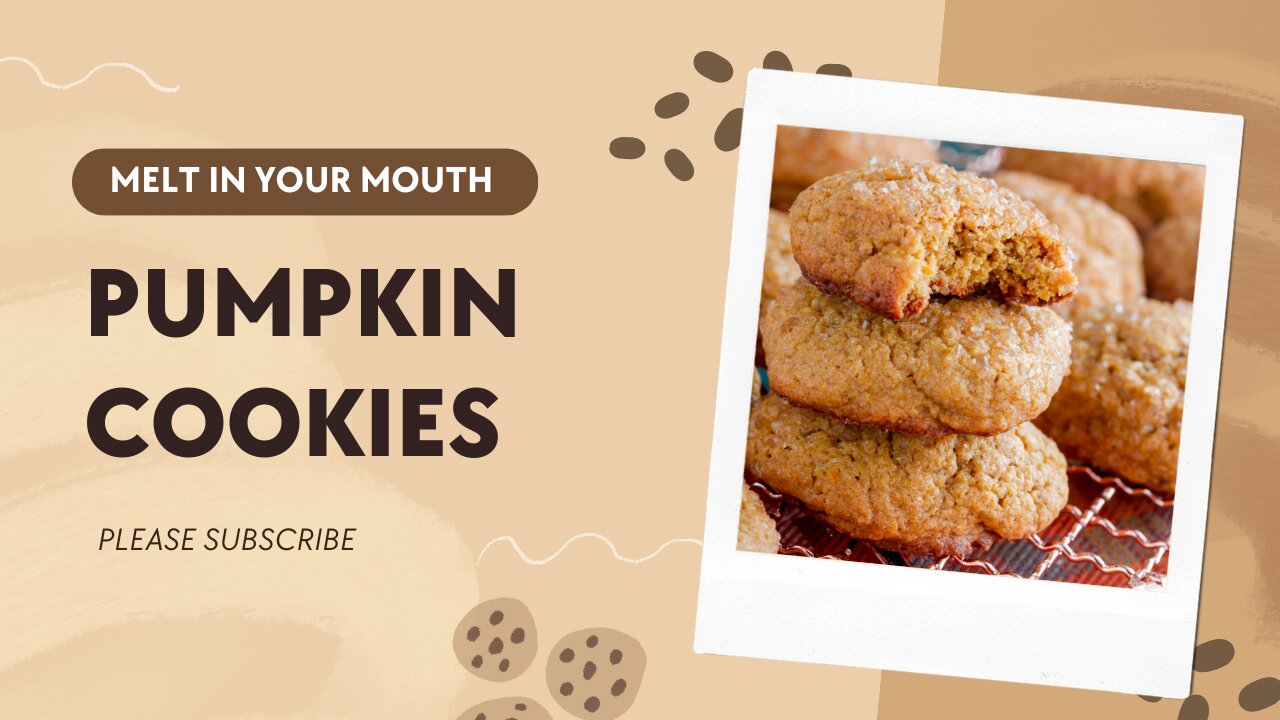 Pumpkin Cookies Recipe - Melt In Your Mouth Recipe