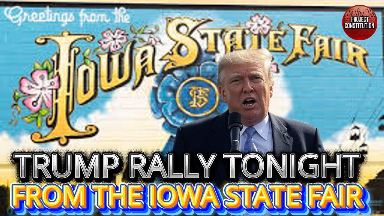 🚨LIVE: Trump Holds Rally At IOWA State Fair