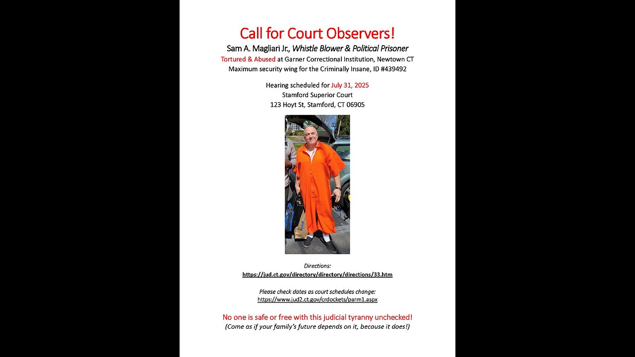 Update: Samuel A. Magliari, Jr., Kidnapped & Tortured