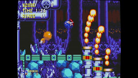 Sonic 3 and Knuckles (1994) Part 10 - Lava Reef Zone