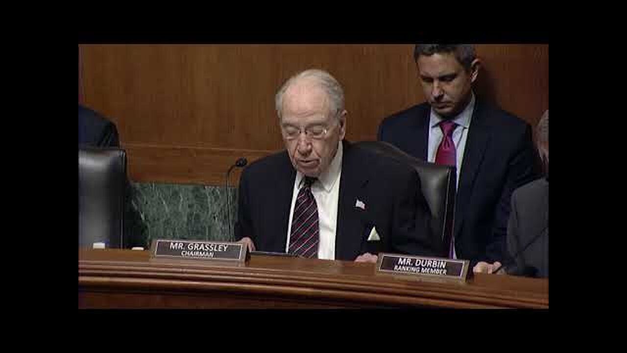 Grassley Opening Statement on Exploring Legislative Solutions to Universal Injunctions