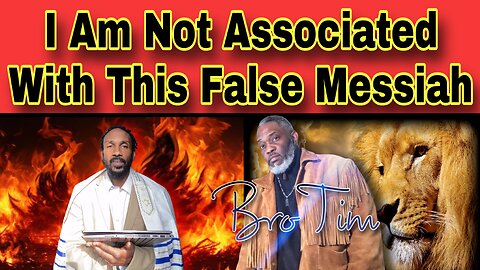 I’m Not Associated With This False Messiah