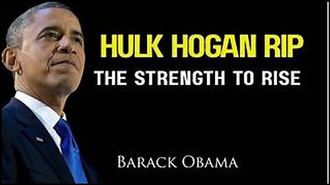 A DEMON IN SOMEONE'S PINEAL GLAND REPLICATED OBAMA'S VOICE TO SINCERELY HONOR THE LIFE & DEATH OF HULK HOGAN "DEMONS RISING, PRICELESS!!"