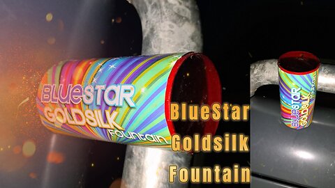 Die Grenze - Weco - Cat 1 Vuurwerk - Blue Star Gold Silk - Fountain