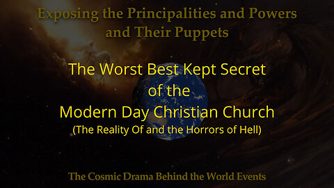 Exposing the Principalities and Powers -- The Worst best Kept Secret of the Modern Day Christian Church