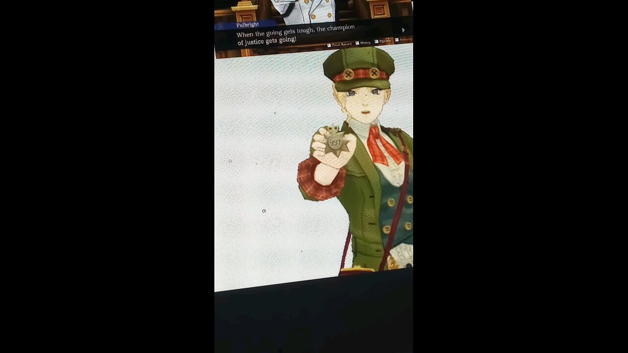 I object to Lestrade's sense of justice!-Miles Edgeworth