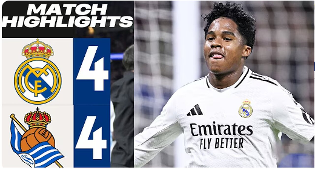 Real Madrid vs Real Sociedad 4-4 Highlights & All Goals 2025