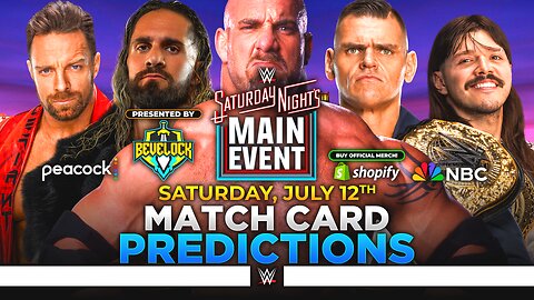 WWE Saturday Night's Main Event 2025 - Match Card Predictions