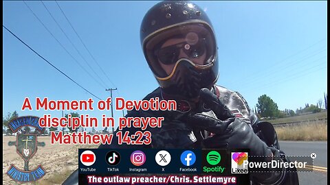 A Moment of Devotion disciplin in prayer Matthew 14:23 #theoutlawpreacher