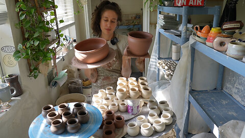 Throwing 7 Different Clay Bodies! Porcelain, White and Brown Stoneware, Red Earthenware Clays