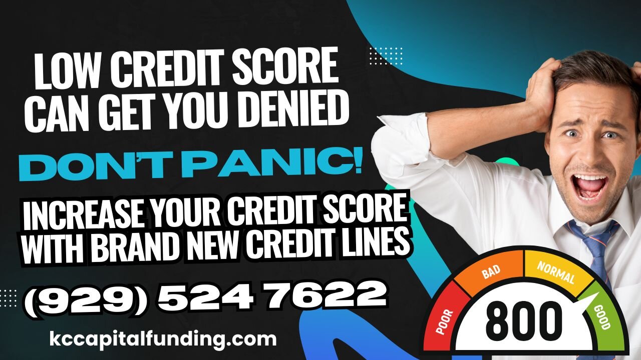 Low credit score can get you denied 🚫 but we can help boost it