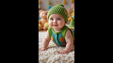 Cutest little sunshine 🌞💚 Brightening every heart with just one smile! #BabyLove #LittleAngel