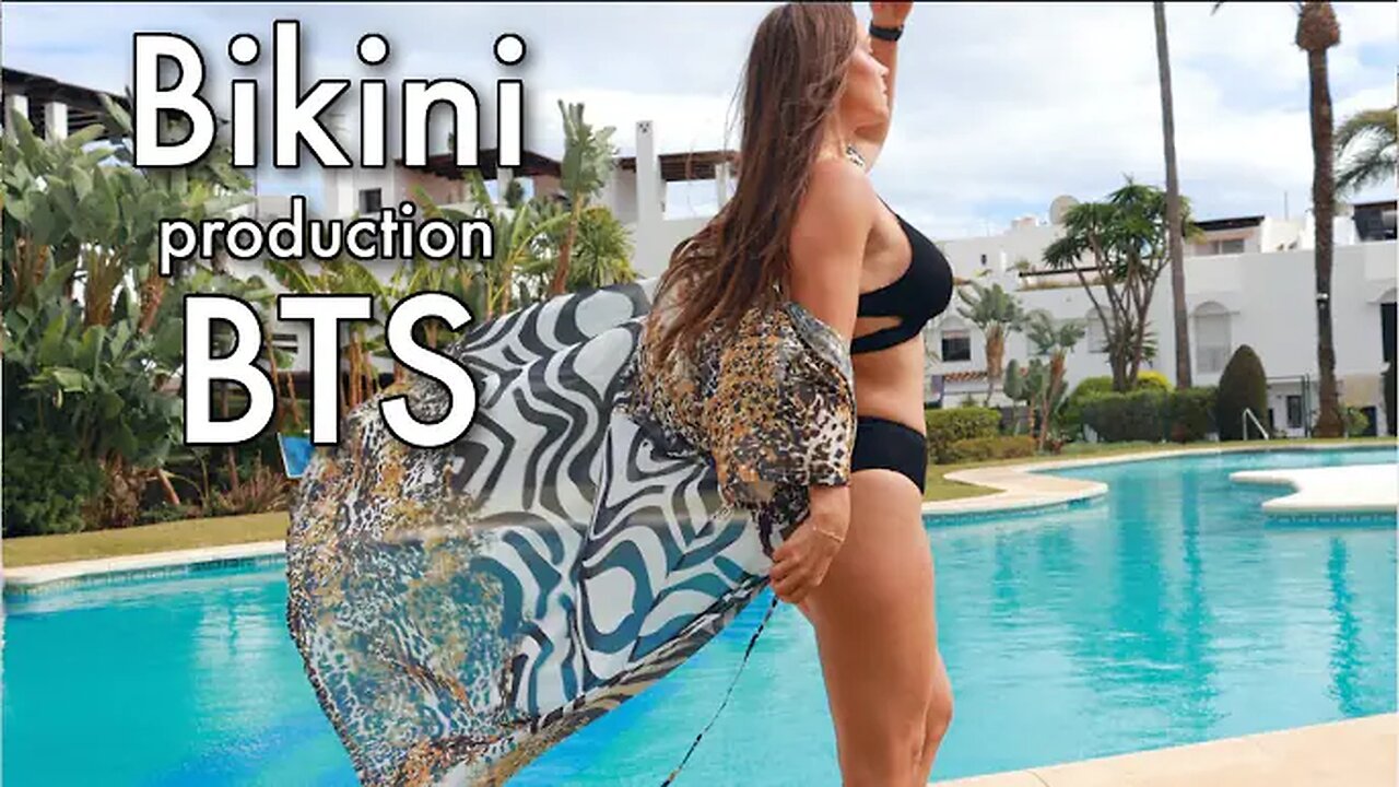 Bikini BTS Production 🖤 #top #modelfilm #deniceandree