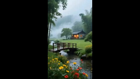 “Heavy Rainfall Turned This Village House Into Pure Magic 🌧️✨”