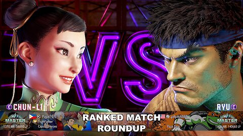 Kuya Kalbo SF6 Ranked Match Roundup. Chun Li Master Rank [Hori Fight Stick]