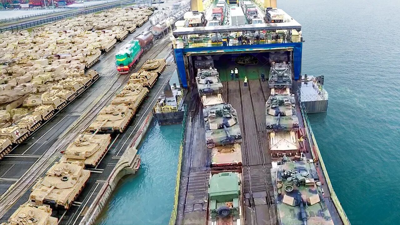 Genius US Technique to Offload Tons of Scary Armored Hardware at Port