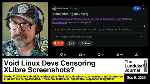Void Linux Devs Censoring XLibre Screenshots?
