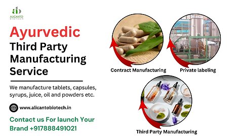 Ayurvedic Third Party Manufacturing service in India - Alicanto Biotech