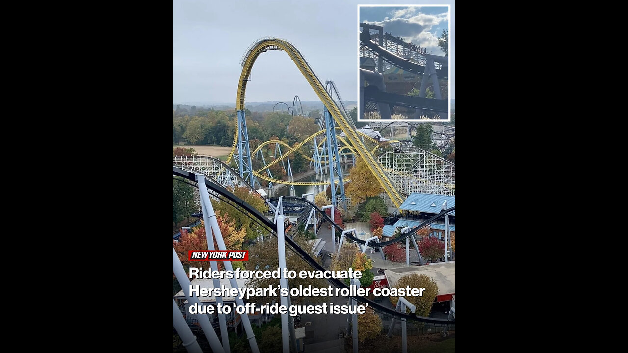 Riders forced to evacuate Hersheypark’s oldest roller coaster due to ‘off-ride guest issue’
