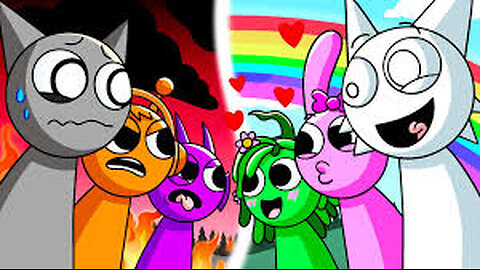 SPRUNKI- BOYs vs. GIRLs... (Cartoon Animation)