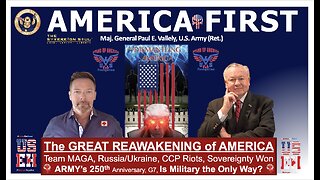 AMERICA'S REAWAKENING, MAJ.GEN. Paul Vallely - [DS] No Kings Riots, Army Bday, Military Only Way?