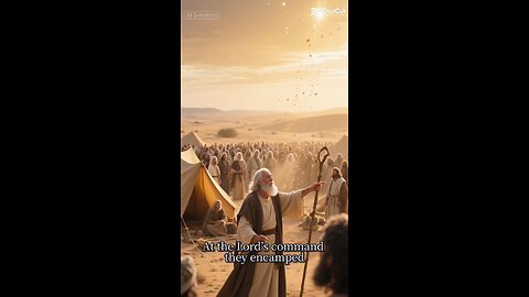 Numbers 9:23 (NIV) "At the Lord’s command they encamped, and at the Lord’s command they set out."