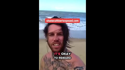Shane Cuthbert on Cairns beach saying “look at me now”