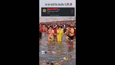 Holiest river saar! Come to India and take a dip saar