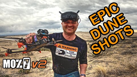 Flying over St. Anthony Dunes: Testing the new MOZ7 V2 FPV Drone