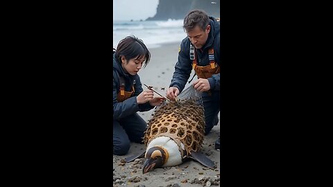 "Rescue Mission: Saving a Penguin from Dangerous Ticks"