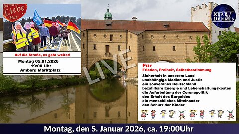 💥📢Live von der ersten Montagsdemo in Amberg im neuen Jahr💥