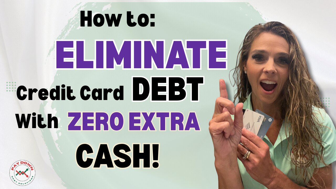 How I Paid Off Credit Card Debt With No Extra Money!