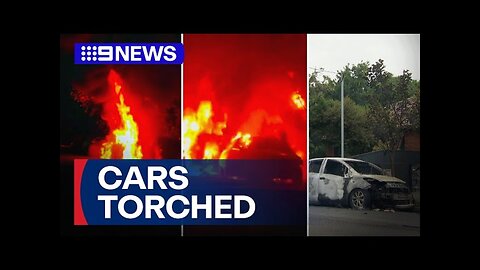 Cars firebombed in Sydney's south 9 News Australia