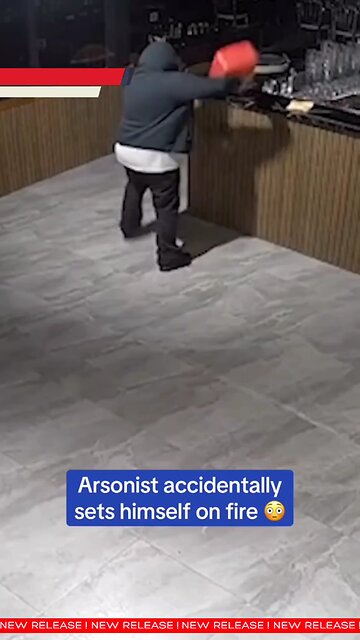 Alleged Arsonist Ignites Self in Failed Restaurant Attack Caught on CCTV #japdmedia #australia