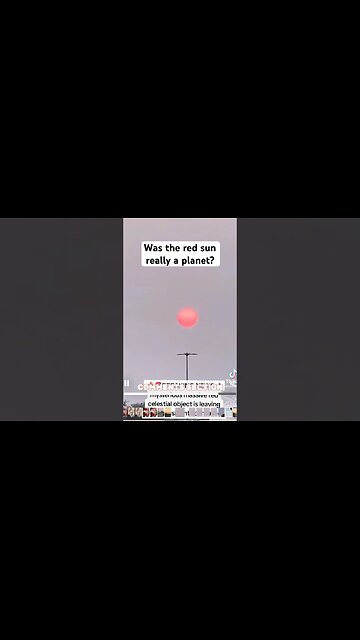 Red sun or..PLANET..in the sky in Florida?/Woke Reg