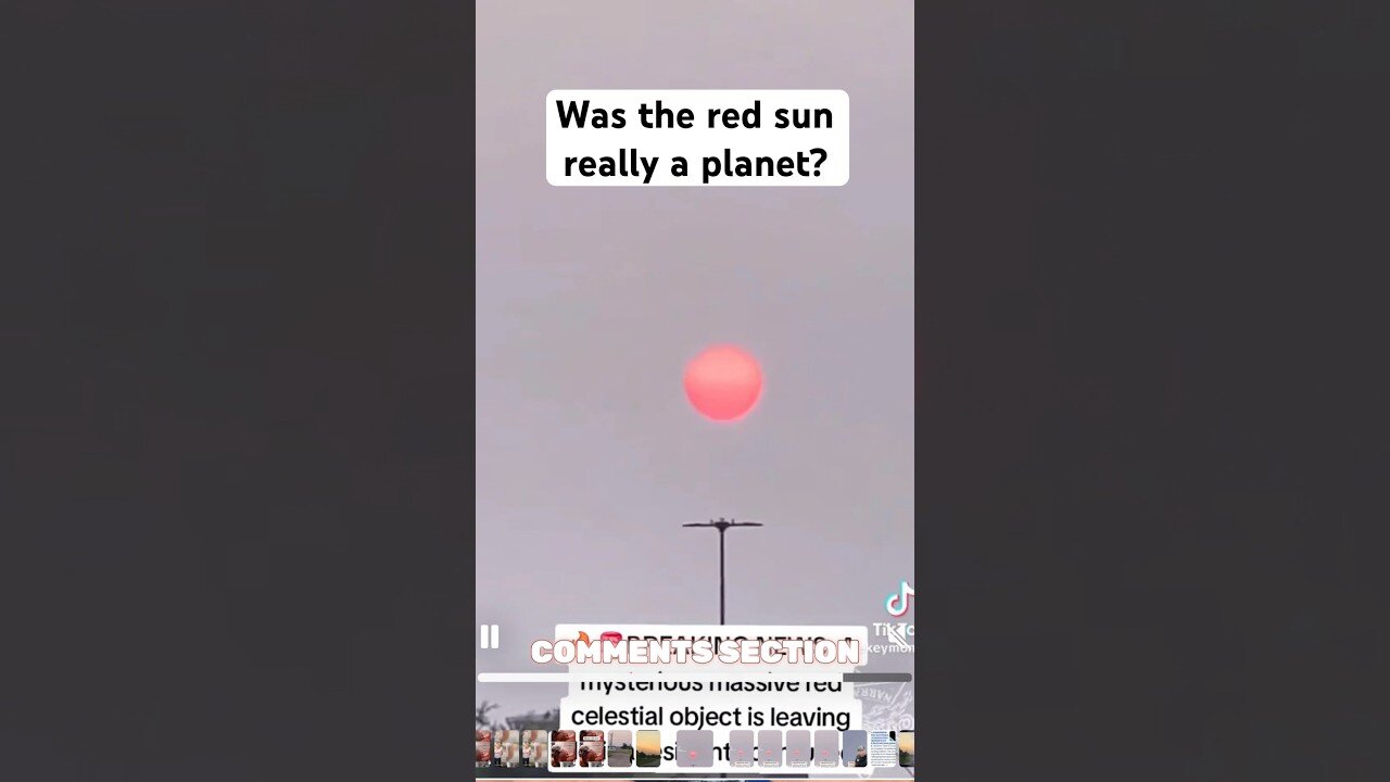 Red sun or..PLANET..in the sky in Florida?/Woke Reg