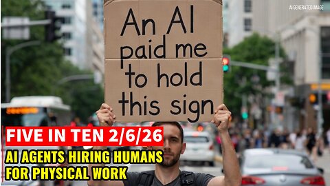 Five in Ten 2/6/26: AI Agents Hiring Humans for Physical Work