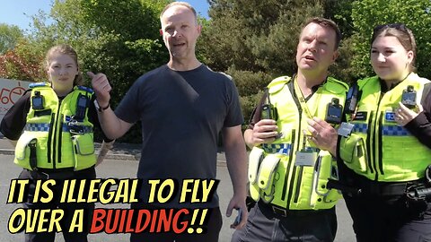 IT IS ILLEGAL TO FLY OVER A BUILDING!! - POLICE ATTEND 👮‍♂️📸❌💩🎥
