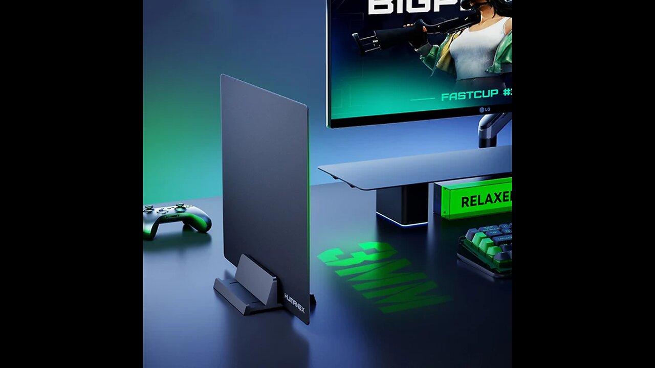 Tempered Glass Anti-Slip Dual-Sided Mouse Pad