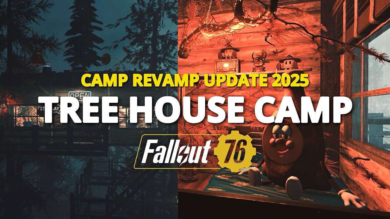 Fallout 76 Tree House Camp Showcase | Camp Revamp Update 2025