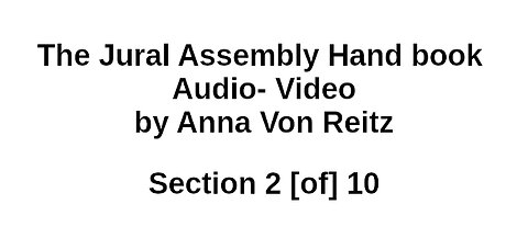 JAH section 2 by Anna von reitz