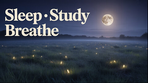 12 Hours of Calming Music | Full Moon Ambience, Fireflies & Peaceful Sounds for Sleep & Focus