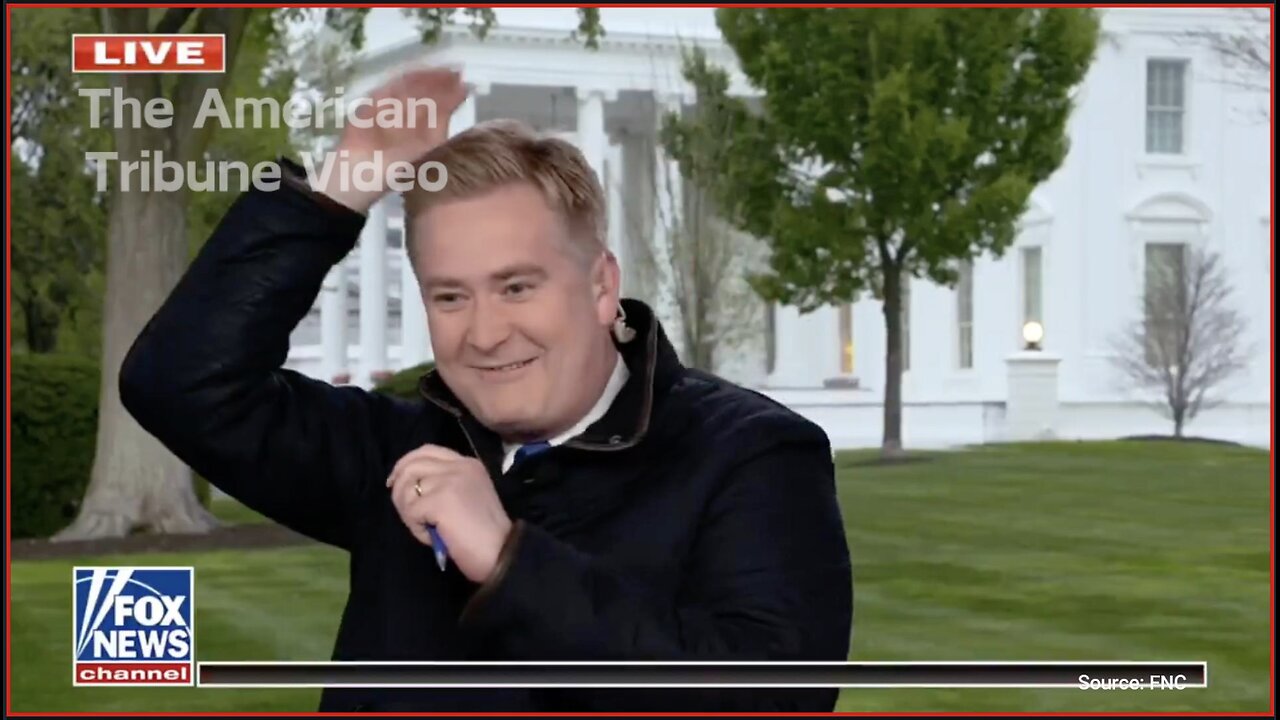 WATCH: Peter Doocy Gets Attacked by a Bird During Live Interview Outside White House