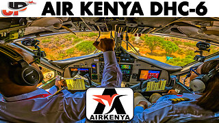 Safari flying to the Masai Mara on the Air Kenya Twin Otter