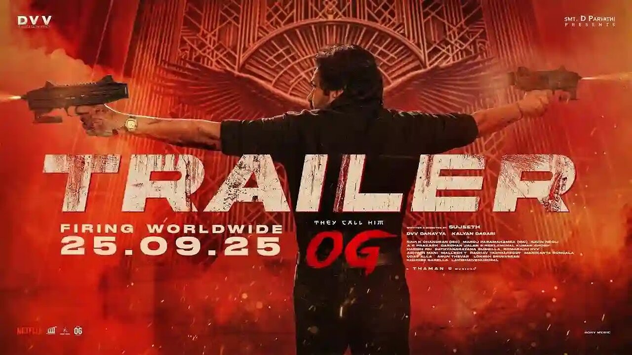They Call Him OG Trailer - Pawan Kalyan | Emraan Hashmi | Sujeeth | Thaman S | DVV Danayya