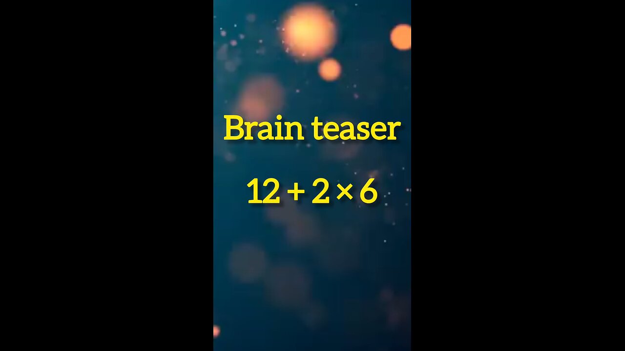 Brain teaser