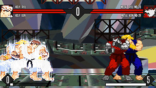 MUGEN - Holy Ryu & Holy Ken vs. Metal Ryu MB-28 & Metal Ken MB-29 - Download