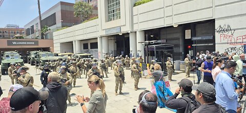 National Guard here and now want to be peaceful