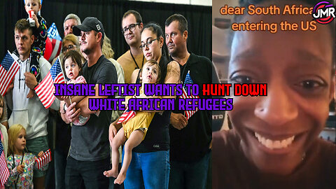 UNHINGED black leftist THREATENS white African Refugees & says will be HUNTED DOWN!