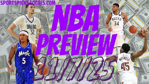 NBA Betting Preview - 11/7/25